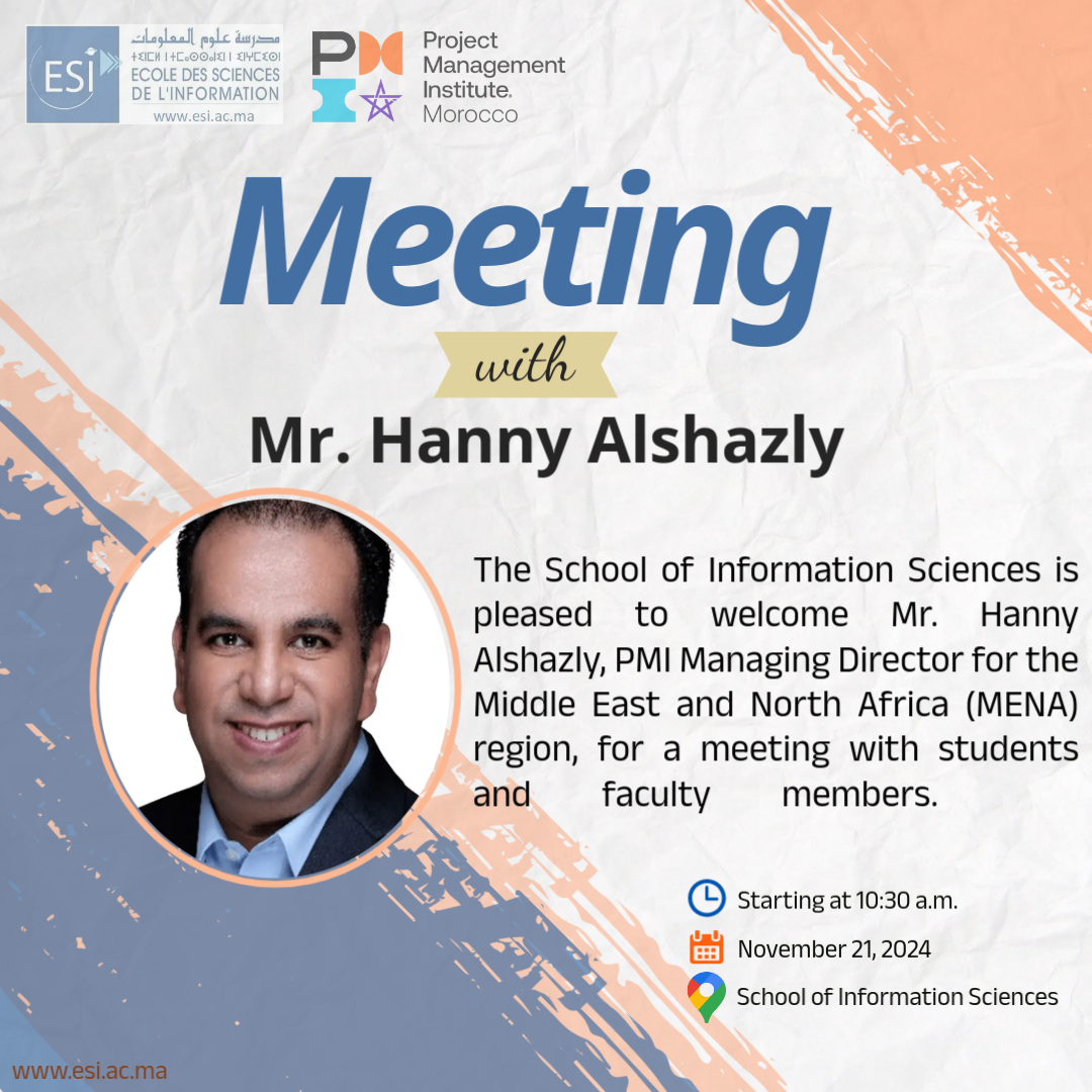 Meeting with Mr. Hanny Alshazly – Project Management Institute Managing Director for Middle East and North Africa (MENA)